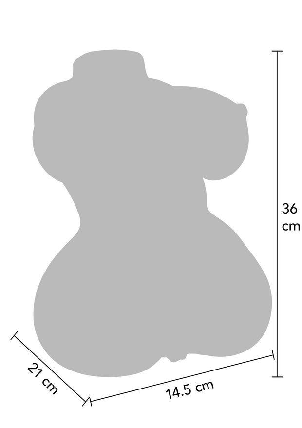 Masturbatore maschile busto femminile realistico con ano e vagina penetrabile hidden desire