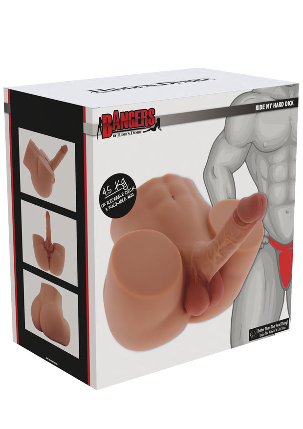 Masturbatore realistico busto maschile con fallo xxl hidden desire