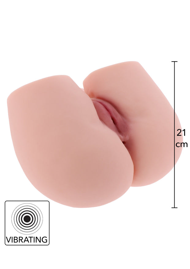 Masturbatore realistico vibrante con vagina e ano penetrabile busto femminile hidden desire