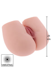 Masturbatore realistico vibrante con vagina e ano penetrabile busto femminile hidden desire