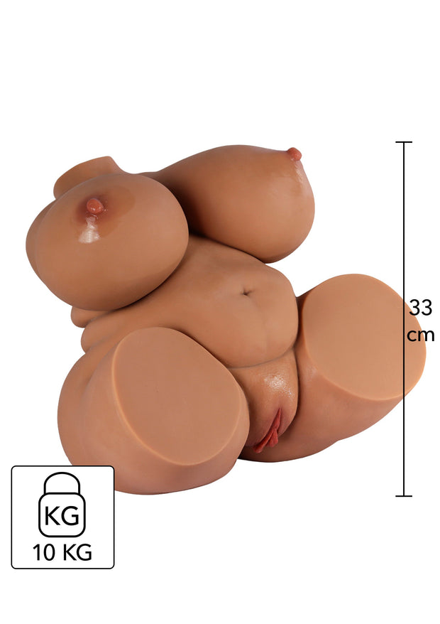 Masturbatore realistico busto femminile big con ano e vagina penetrabile hidden desire
