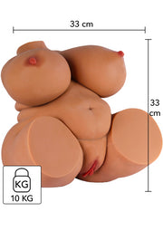 Masturbatore realistico busto femminile big con ano e vagina penetrabile hidden desire
