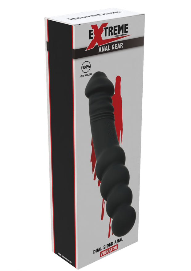 Fallo anale vibrante in silicone doppio stimolatore graduale hidden desire