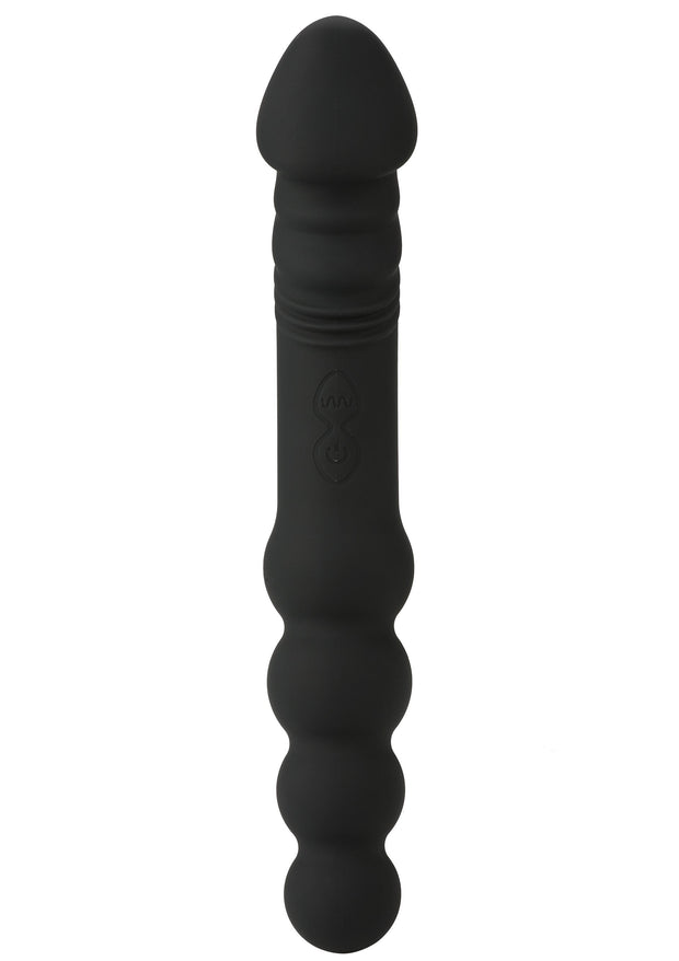 Fallo anale vibrante in silicone doppio stimolatore graduale hidden desire