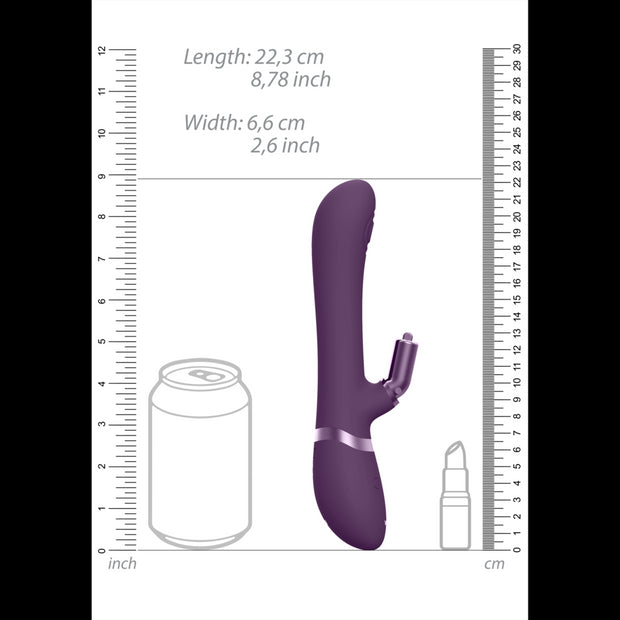 Vibratore rabbit in silicone con testine intercambiabili stimolatore vaginale vive