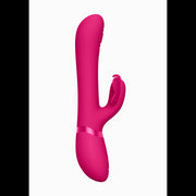 Vibratore rabbit stimolatore clitoride in silicone con 4 testine incluse Vive