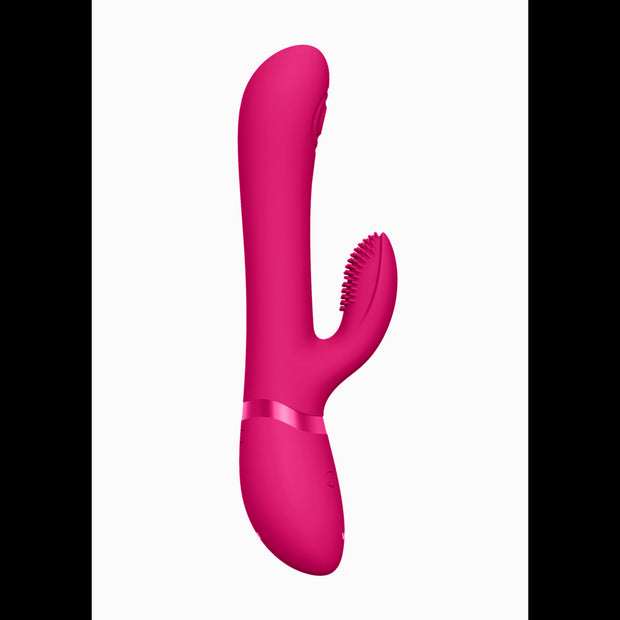 Vibratore rabbit stimolatore clitoride in silicone con 4 testine incluse Vive