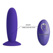 Vibratore anale in silicone con telecomando pretty love