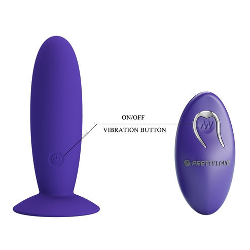 Vibratore anale in silicone con telecomando pretty love