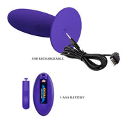 Vibratore anale in silicone con telecomando pretty love