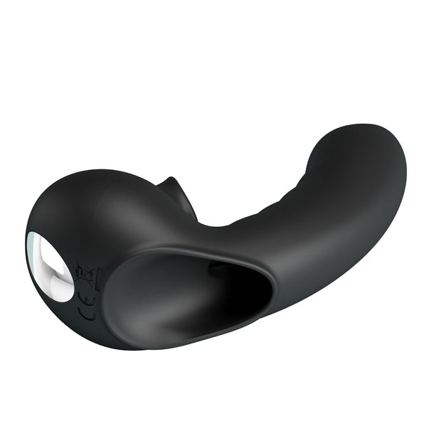 Vibratore doppia stimolazione clitoride vaginale in silicone ricaricabile pretty love