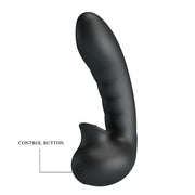 Vibratore doppia stimolazione clitoride vaginale in silicone ricaricabile pretty love