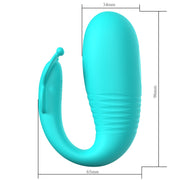 vibratore indossabile in silicone con telecomando sextoys per coppie pretty love