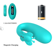 vibratore indossabile in silicone con telecomando sextoys per coppie pretty love