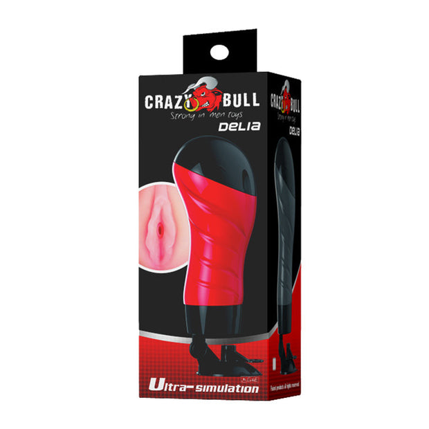 Masturbatore realistico con ventosa e regolabile stimolatore maschile baile