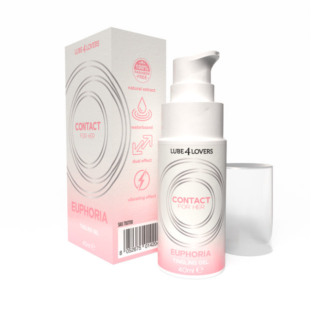 Lubrificante stimolante intimo vibrante euphoria 40 ml per donna