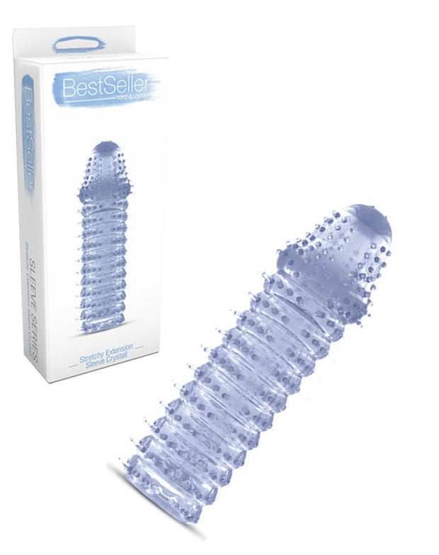 Guaina fallica indossabile per pene prolunga stretchy extension