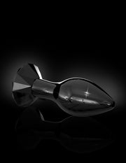 Fallo anale anal plug in vetro dildo nero icicles 78
