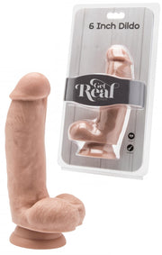 Fallo realistico dildo con ventosa e testicoli get real cock 6 flesh