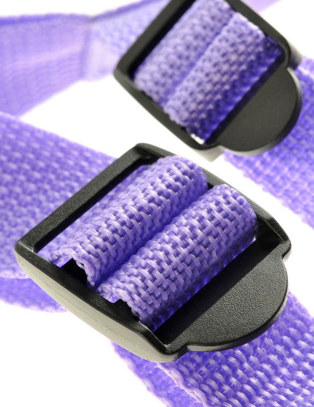 Fallo realistico Dildo indossabile vaginale anale  imbragatura strap on dillio harnes purple