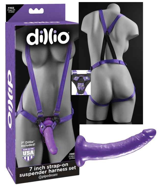 Fallo realistico Dildo indossabile vaginale anale  imbragatura strap on dillio harnes purple