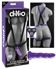Fallo strap on con imbracatura dildo dillio suspender harness kit