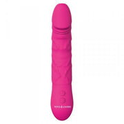 Vibratore in silicone realistico vaginale fallo dildo vibrante ricaricabile impermeabile rosa
