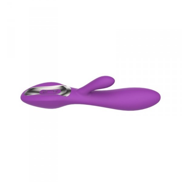 Vibratore rabbit doppio dildo fallo vibrante vaginale doppio per stimolazione clitoride