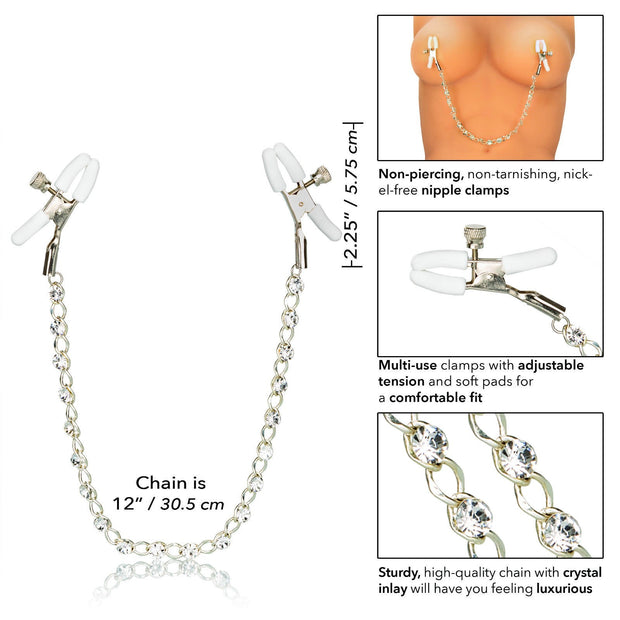 Pinze bondage per capezzoli stimolatore seno nipple clamps donna sexy kit sex