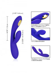 Vibratore rabbit ricaricabile dildo doppio fallo vibrante impermeabile con stimolatore clitoride
