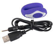 Vibratore per coppia ricaricabile doppio dildo stimolatore vaginale uomo donna