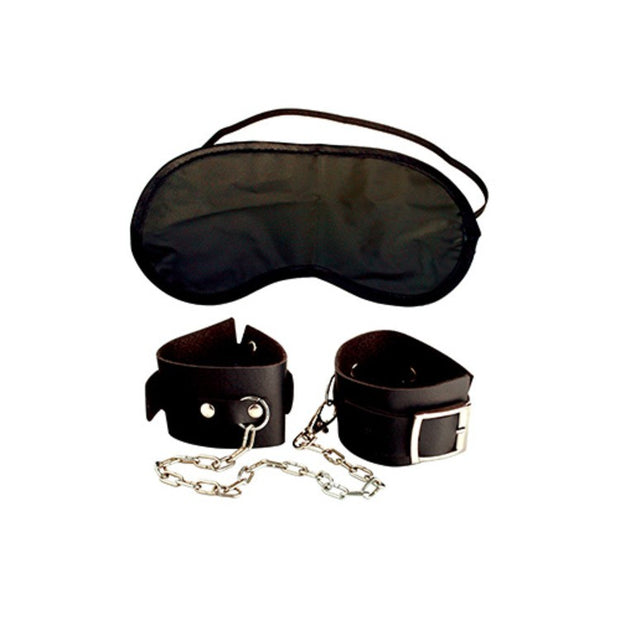 Kit bondage Manette e mascherina copri occhi fetish