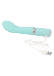 Vibratore per punto g stimolatore vaginale in silicone Blu fallo vibrante crystal