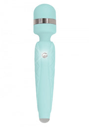 Stimolatore ricaricabile wand vibratore vaginale per clitoride in silicone blu