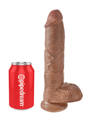 Fallo realistico vaginale dildo caramel maxi big xxl 10 con ventosa caramel morbido