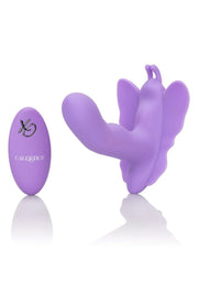 Vibratore stimolatore in silicone viola fallo vibratore vaginale con telecomando