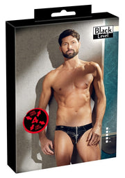 slip uomo mutande con cerniera aperte sexy nero maschile black vita bassa