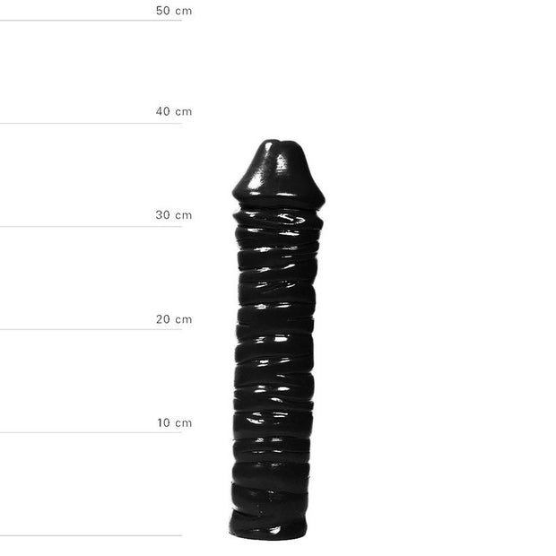 Dildo nero realistico maxi fallo vaginale anale all black plug sex toy