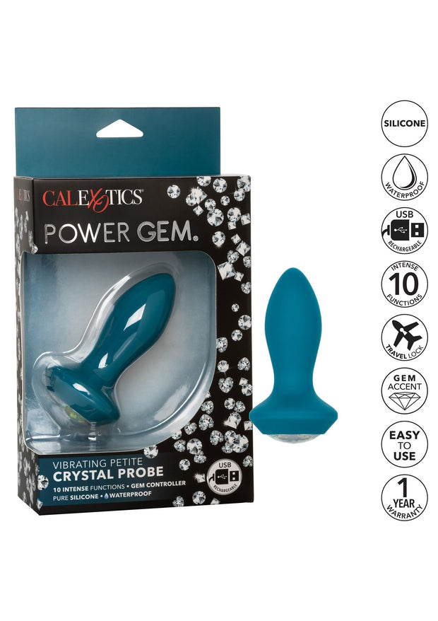 plug anale con Vibrating Petite Crystal Probe turch