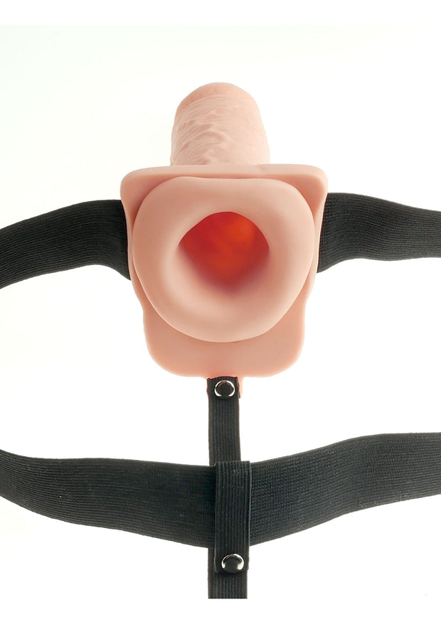 fallo indossabile vibrante strap on pene realistico con testicoli ricaricabile