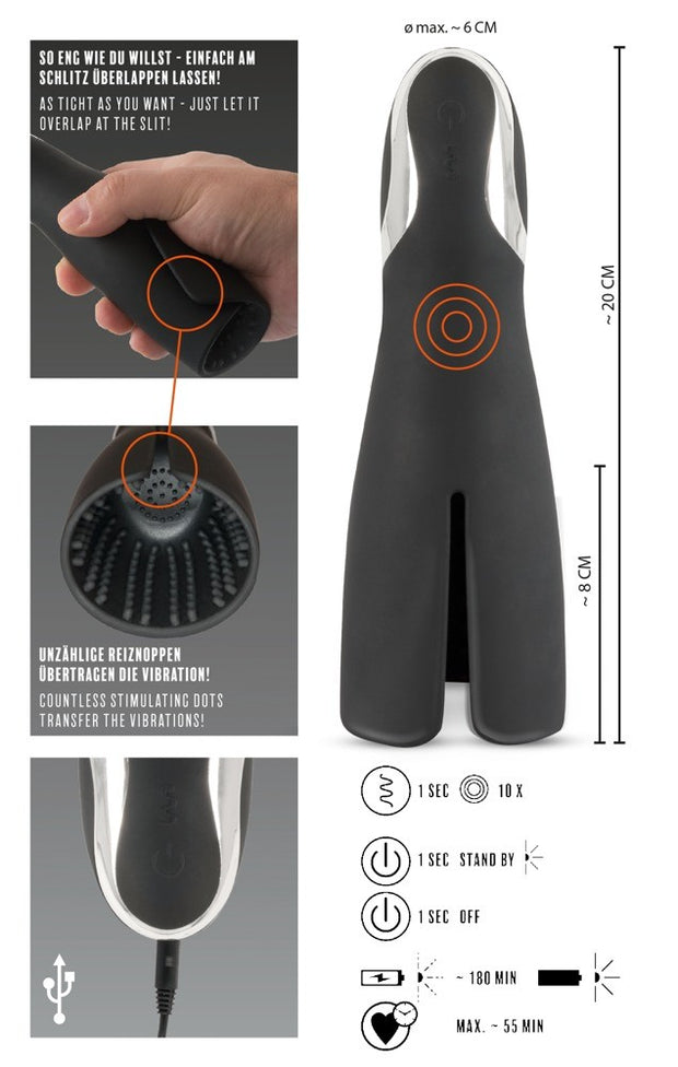 masturbatore vibrante rebel