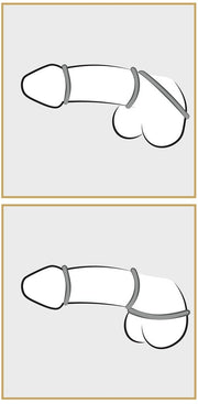 Metallic Silicone Cock Ring Set
