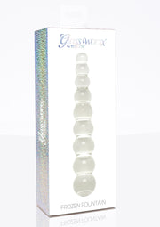 Stimolatore vaginale anale in vetro Frozen Fountain