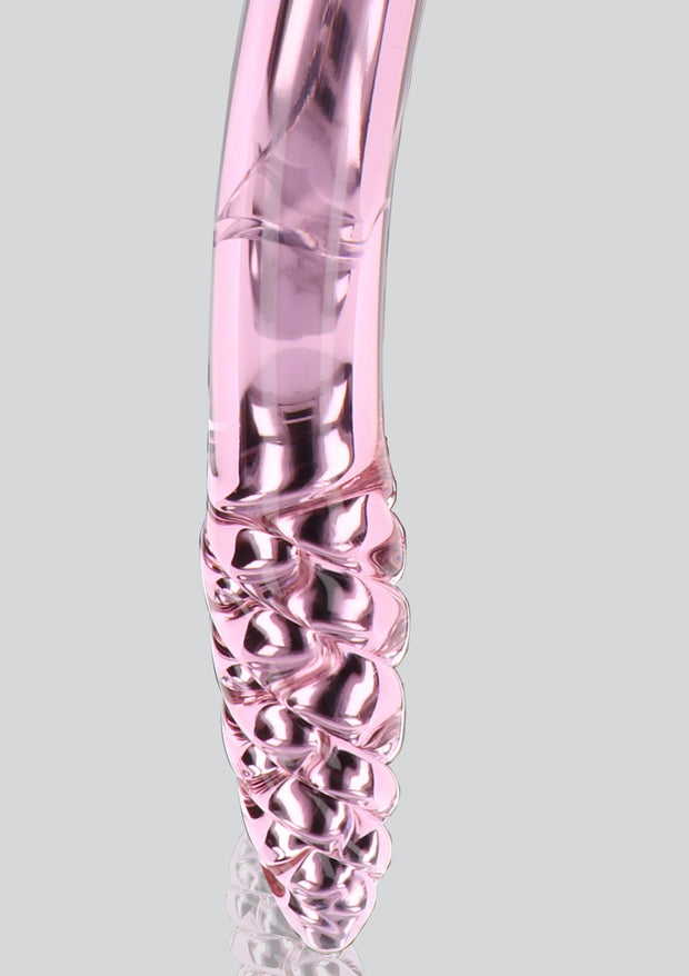 Fallo doppio vaginale anale Rhinestone Scepter in vetro