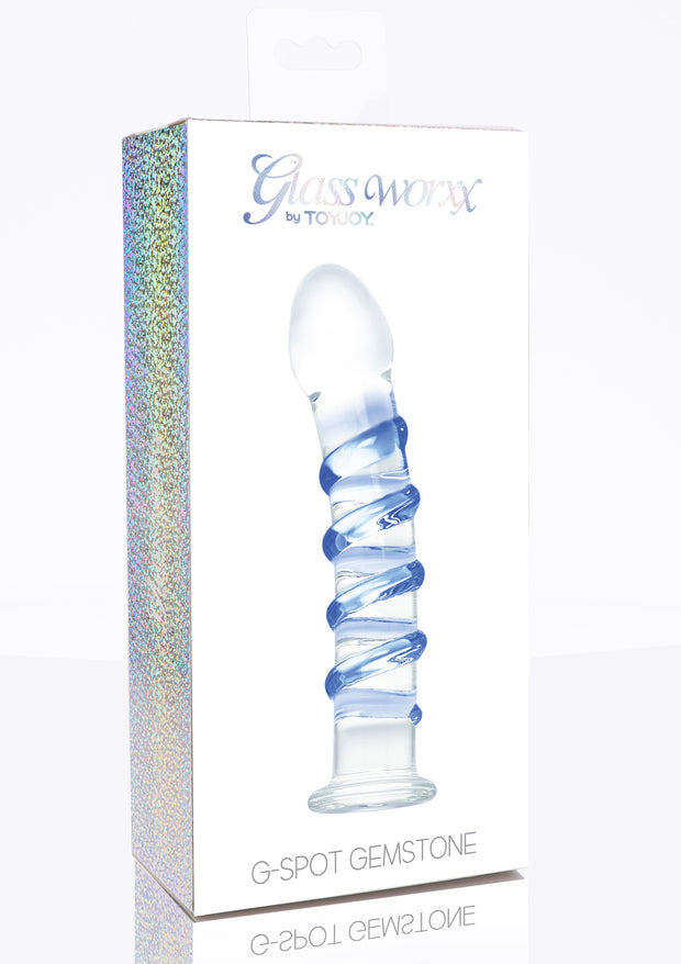 Fallo realistico in vetro G-Spot Gemstone