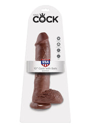 Fallo realistico con ventosa e testicoli Cock 10 Inch With Balls