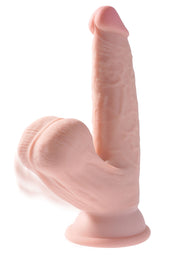 Fallo realistico con ventosa e testicoli 3D Cock Swinging Balls 6 Inch