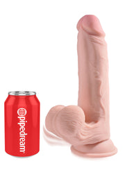 Fallo realistico con ventosa 3D Cock Swinging Balls 9 Inch