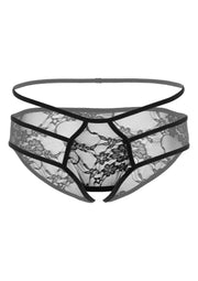 Mutanda donna Jade crotchless bikini panty nero