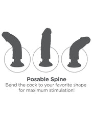 Vibratore realistico vaginale anale King Cock 9 with Balls